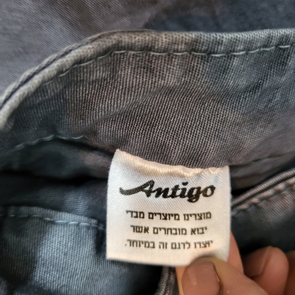 NWOT ANTIGO Pants Size 28 Israeli Designer Boutique Assymetric Button Fly Boho - Picture 4 of 6